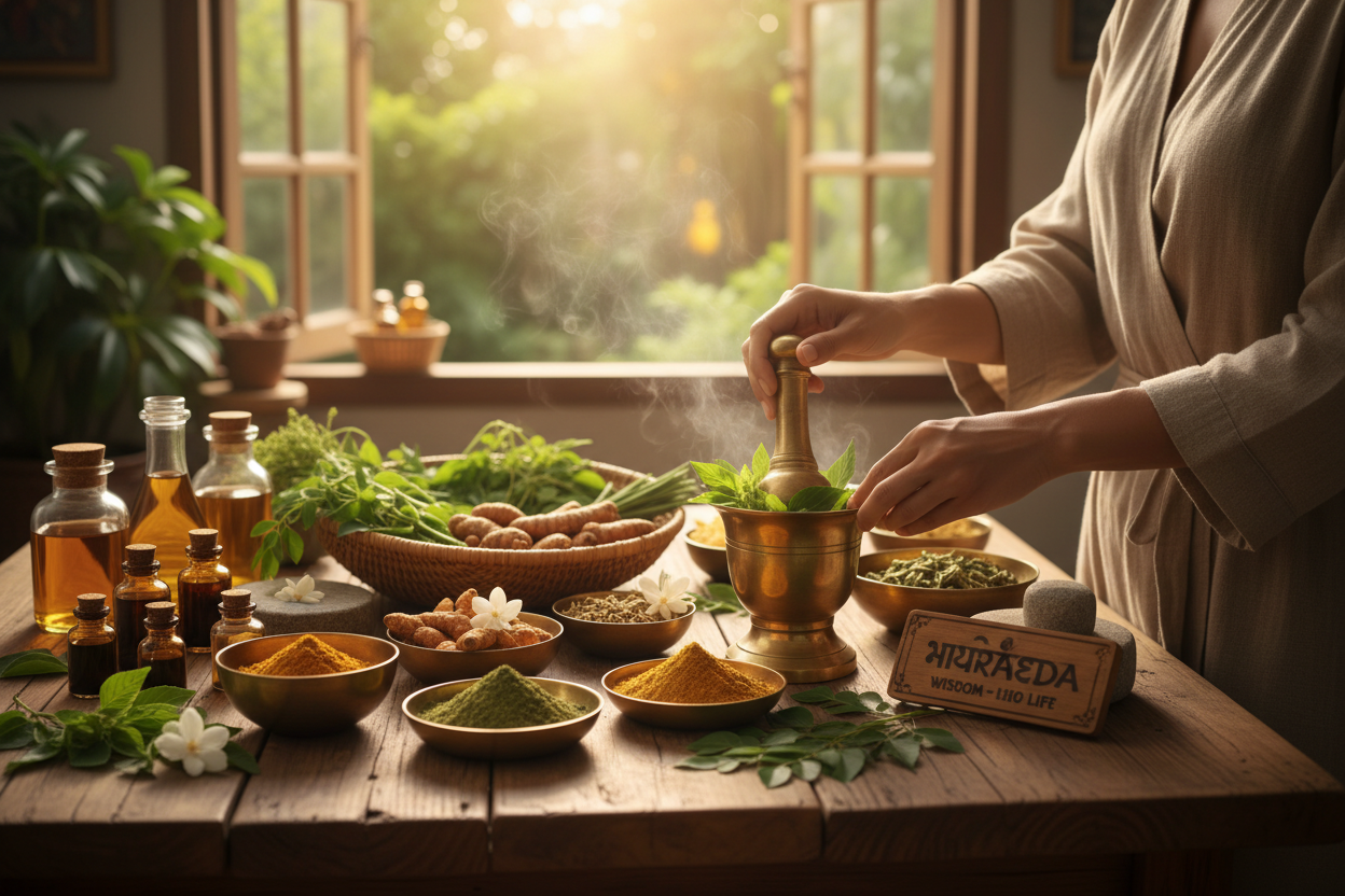 it should show related to herbal life.. how its heling the peole.. ayurveda